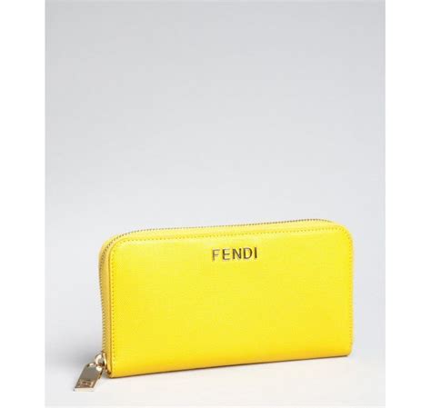 fendi wallet yellow|fendi wallet for women.